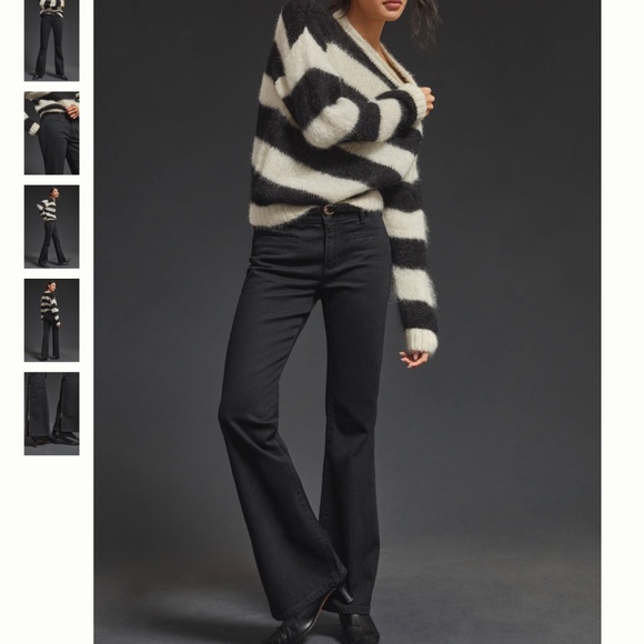 Pilcro Denim - NEW Anthropologie Pilcro Studio Mid-Rise Bootcut Black Jeans 30P